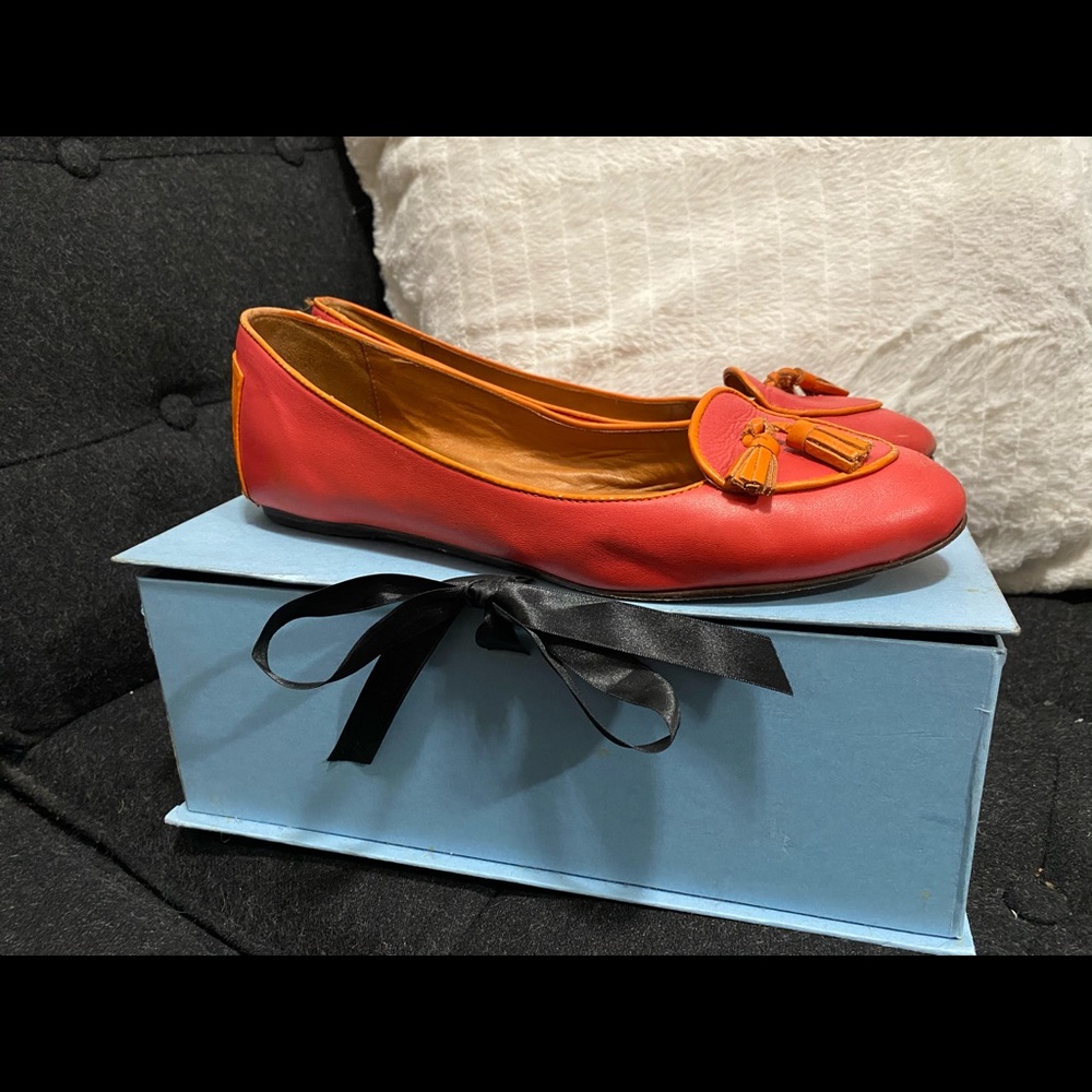 LANVIN Women’s Size 9.5 Pink/Orange Flats 🔥